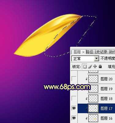 ‘Photoshop将制作出非常精致有质感的黄金色莲花‘