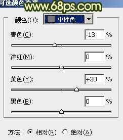 ‘Photoshop将外景人物图片调成灿烂的夏季色‘