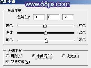 ‘Photoshop为外景美女图片增加上流行的韩系粉蓝色效果‘