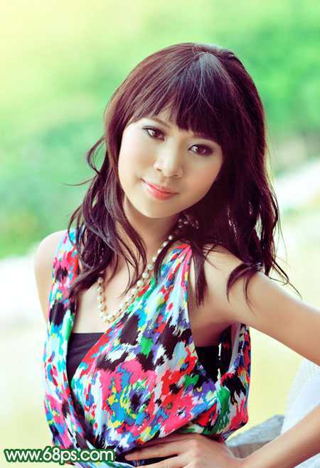 ‘Photoshop将给背光图片美女制作加上甜美的粉红色‘