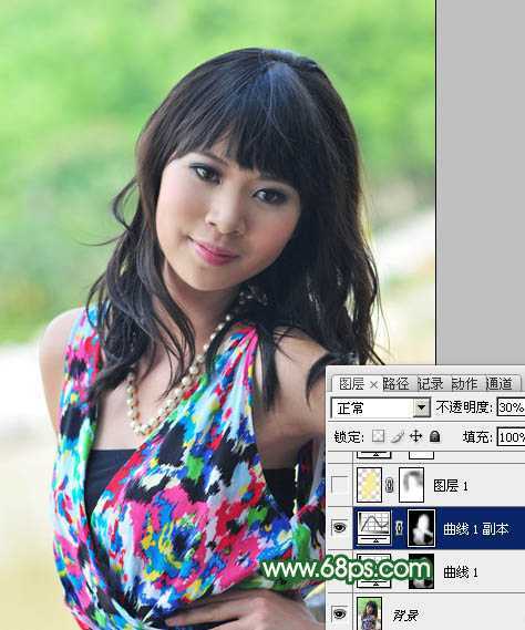 ‘Photoshop将给背光图片美女制作加上甜美的粉红色‘