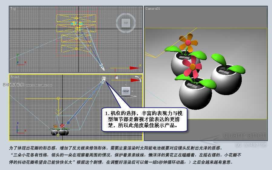 3D MAX实例教程：制作漂亮的盆景花朵,PS教程,思缘教程网