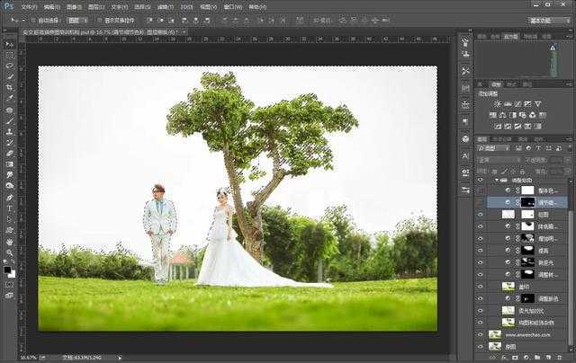 ‘教你如何打造大气唯美的夕阳婚纱照后期修图‘