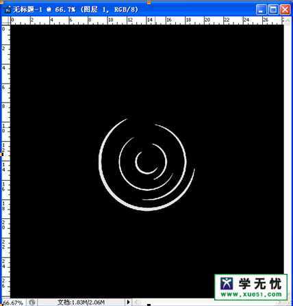 ‘photoshop制作炫丽的白色光影效果‘