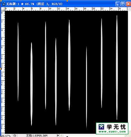 ‘photoshop制作炫丽的白色光影效果‘