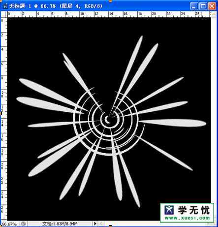 ‘photoshop制作炫丽的白色光影效果‘