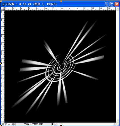 ‘photoshop制作炫丽的白色光影效果‘