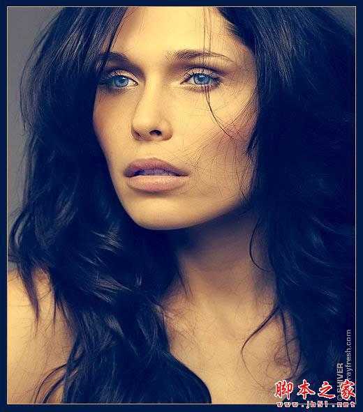 ‘Photoshop使用通道工具快速将美女图片调制出蓝橙色‘