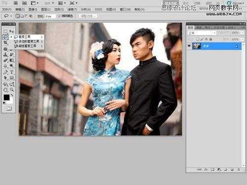‘Photoshop为变形失真的人物照片完美修复过程‘