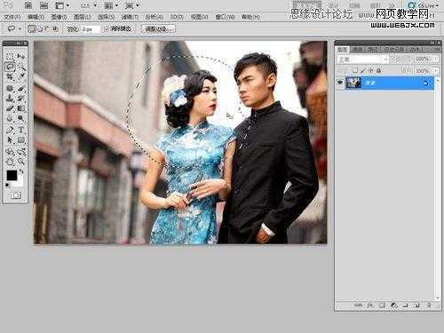 ‘Photoshop为变形失真的人物照片完美修复过程‘