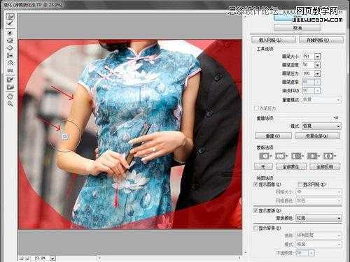 ‘Photoshop为变形失真的人物照片完美修复过程‘