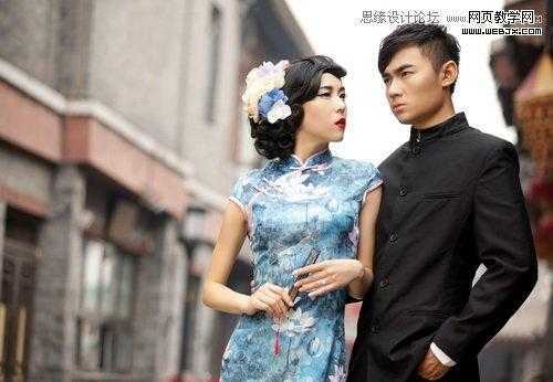 ‘Photoshop为变形失真的人物照片完美修复过程‘