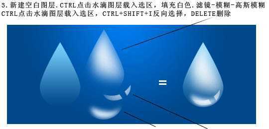 ‘Photoshop设计制作出可爱的浅蓝色雨滴下落GIF动画效果‘