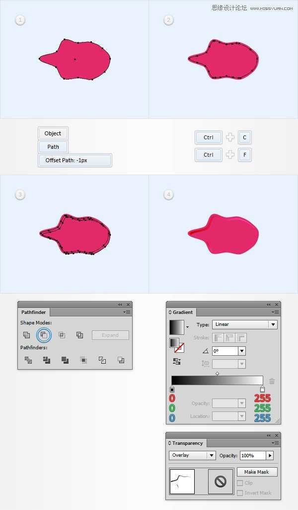 Illustrator制作神话般的指甲油文字效果,PS教程,思缘教程网