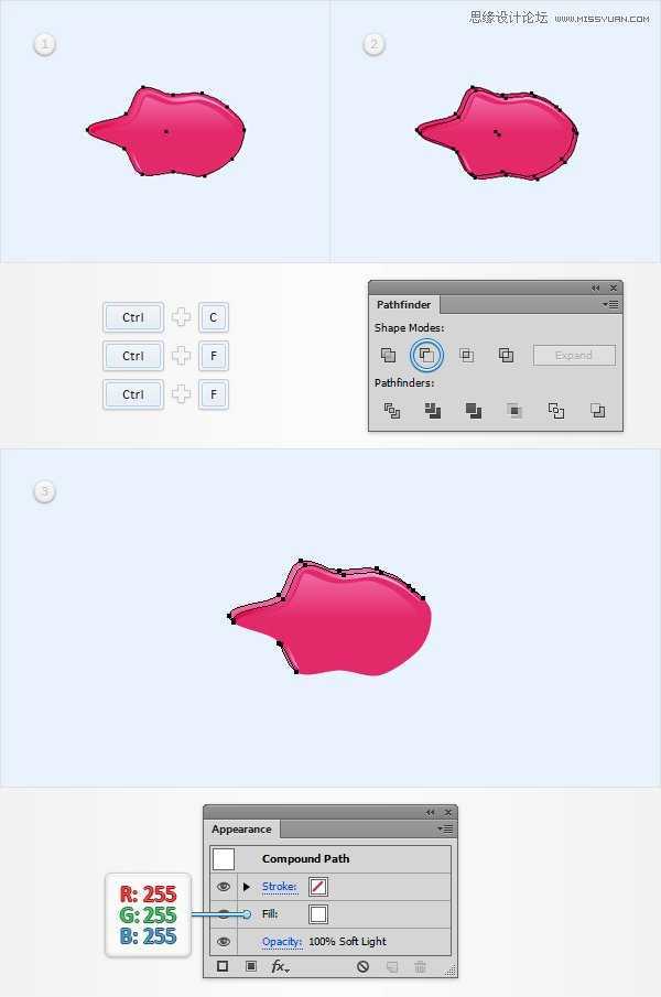 Illustrator制作神话般的指甲油文字效果,PS教程,思缘教程网