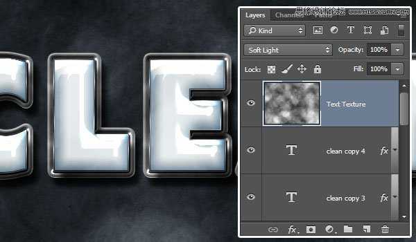 ‘使用Photoshop制作塑料效果的3D立体字教程‘