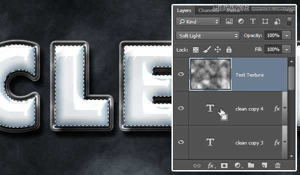 ‘使用Photoshop制作塑料效果的3D立体字教程‘