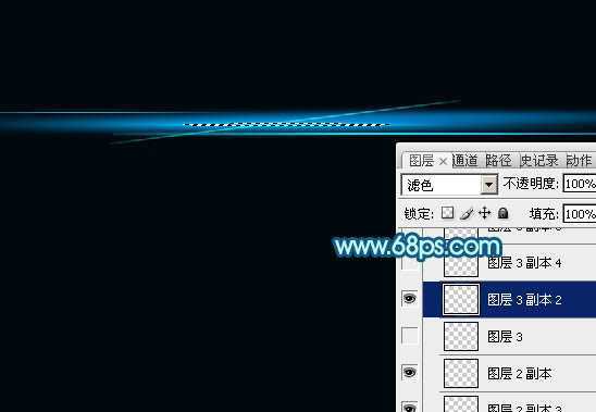 ‘Photoshop制作简单的蓝色光晕‘