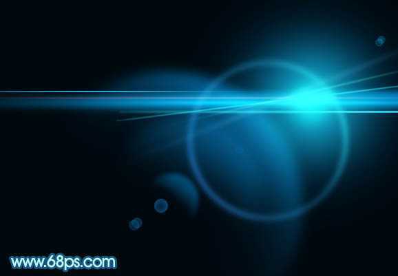 ‘Photoshop制作简单的蓝色光晕‘