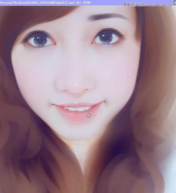 ‘Photoshop结合AI把手机人物转为梦幻唯美的手绘效果‘
