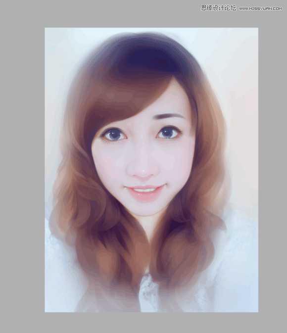 ‘Photoshop结合AI把手机人物转为梦幻唯美的手绘效果‘