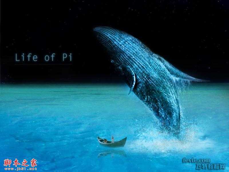 ‘photoshop合成制作少年派life