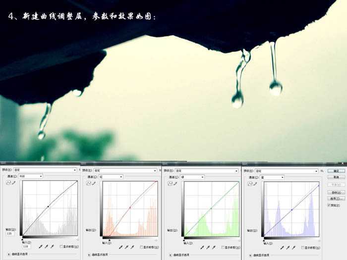 ‘Photoshop将偏灰风景图片调成清爽干净的绿色调‘