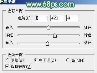 ‘Photoshop为写真人物图片调制出柔美的青红色效果‘