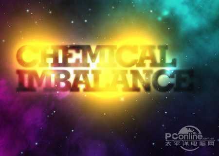 ‘Photoshop设计制作非常梦幻的彩色潮流星云字‘