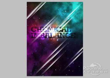 ‘Photoshop设计制作非常梦幻的彩色潮流星云字‘