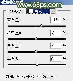 ‘Photoshop将树景人物图片打造灿烂的黄绿色‘