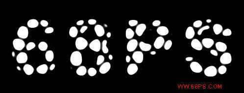 ‘photoshop设计打造出逼真石头摆出的文字技巧‘