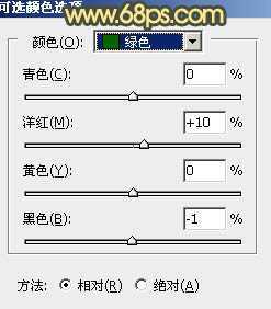 ‘Photoshop为路边的美女加上暗调青黄色霞光色‘