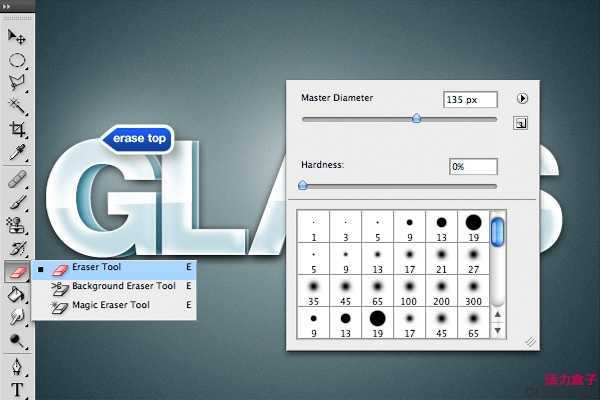 ‘Photoshop打造挤压3D文字光泽效果‘