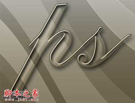 ‘photoshop设计制作具有金属质感的玻璃浮雕文字