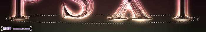 ‘photoshop利用CS6设计制作出漂亮叠加的发光彩色光丝字‘