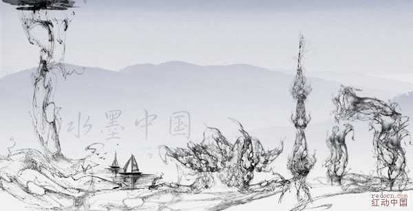 ‘photoshop利用滤镜打造创意水墨的烟雾‘