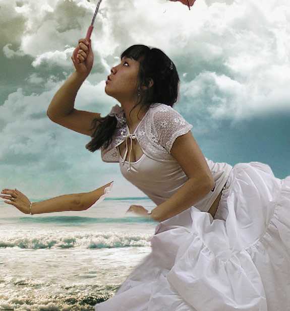 ‘photoshop设计制作出梦幻美女飞天效果教程‘
