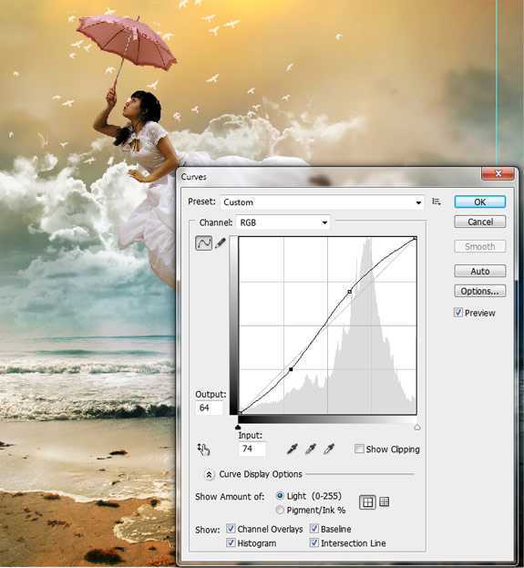 ‘photoshop设计制作出梦幻美女飞天效果教程‘