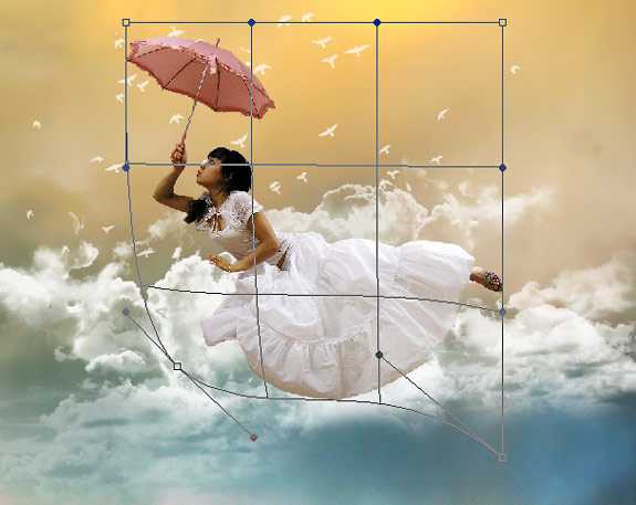 ‘photoshop设计制作出梦幻美女飞天效果教程‘