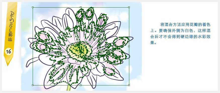 Illustrator实例教程：创作水彩矢量花朵插画,PS教程