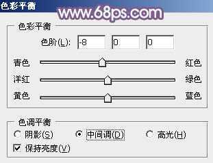 ‘Photoshop将室内人物图片调制出朦胧淡淡的蓝色调效果‘