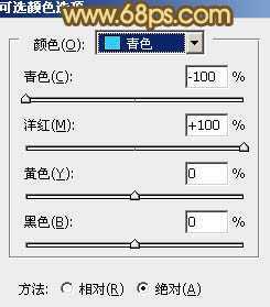 ‘Photoshop将山坡上的写真人物图片增加上柔和甜美色‘