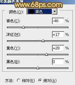 ‘Photoshop将山坡上的写真人物图片增加上柔和甜美色‘