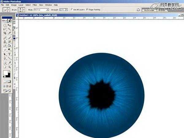 ‘Photoshop将绘制出逼真的眼球效果的鼠绘实例教程‘