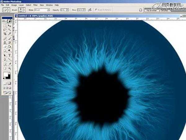 ‘Photoshop将绘制出逼真的眼球效果的鼠绘实例教程‘