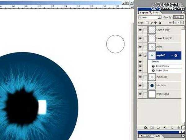 ‘Photoshop将绘制出逼真的眼球效果的鼠绘实例教程‘