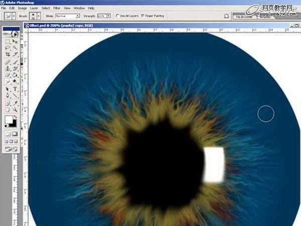 ‘Photoshop将绘制出逼真的眼球效果的鼠绘实例教程‘