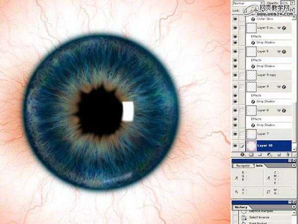 ‘Photoshop将绘制出逼真的眼球效果的鼠绘实例教程‘