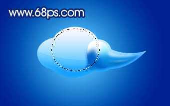 ‘Photoshop将制作出一个漂亮的蓝色立体水晶祥云效果‘